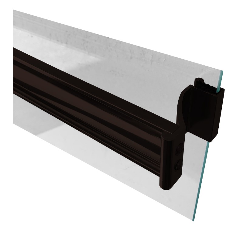 TechnologyLK Oil Rubbed Bronze Sliding Frameless Shower Door Single